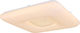 Globo Lighting Trystan Πλαφονιέρα Οροφής 55εκ. Λευκή με Ενσωματωμένο LED