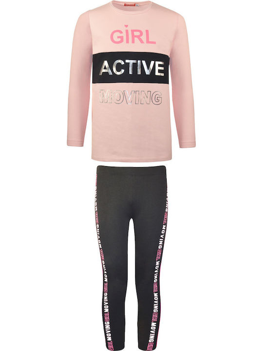 Energiers Kids Set with Pink Leggings 2 Pieces
