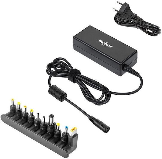 Rebel Universal Laptop Charger 65W 20V 3.5A with Detachable Power Cord and Plug Set
