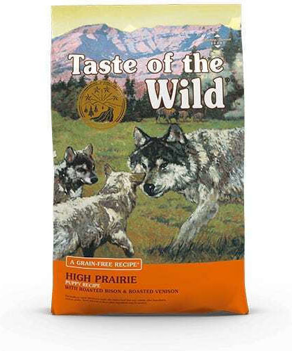 Taste Of The Wild High Prairie Puppy Formula 12.2kg Dry Food Grain-Free & Gluten-Free for Puppies with Bison and Deer