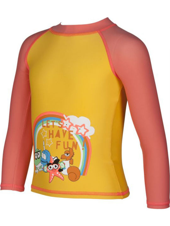 Arena Kids Swimwear Long Sleeve Shirt Yellow