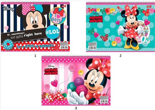 Salko Paper Μπλοκ Ζωγραφικής Minnie Α4 40 Φύλλα (Διάφορα Σχέδια) A4 21x29.7cm 40 Φύλλα (Διάφορα Σχέδια)