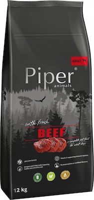 Piper Adult Beef 12kg Trockenfutter ohne Getreide für erwachsene Hunde mit Kalb