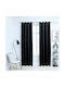 vidaXL Set Blackout Curtains with Black Grommets 140x175cm