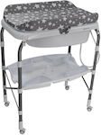 Bebe Stars Babybadewanne mit Wickeltisch Deluxe Stars Gray