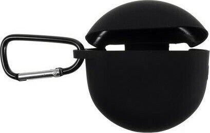 Hülle Silikon mit Haken in Schwarz Farbe für Huawei FreeBuds 3