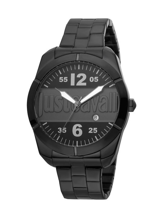 Just Cavalli Young Watch Battery with Black Metal Bracelet