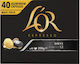 L'Or Κάψουλες Espresso Onyx Συμβατές με Μηχανή Nespresso 40caps