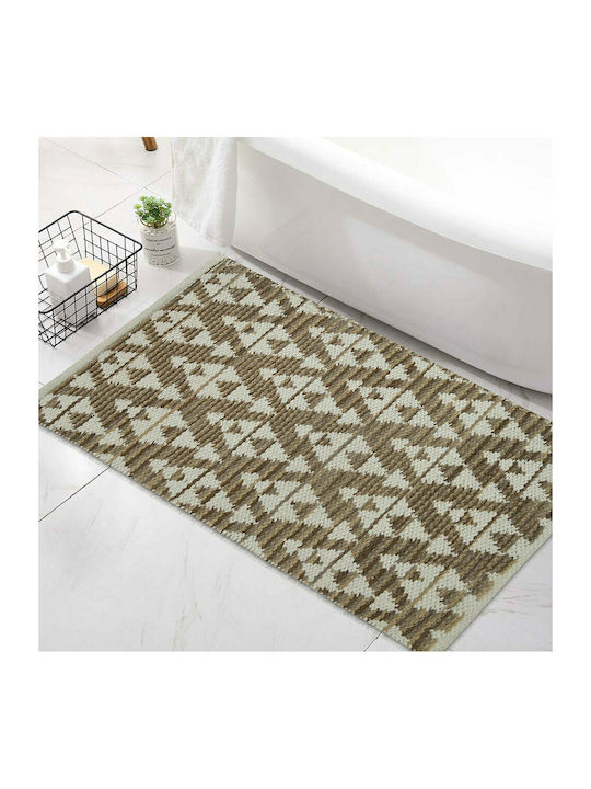 Lino Home Non-Slip Bath Mat Milla 7300000208 Taupe 65x135cm