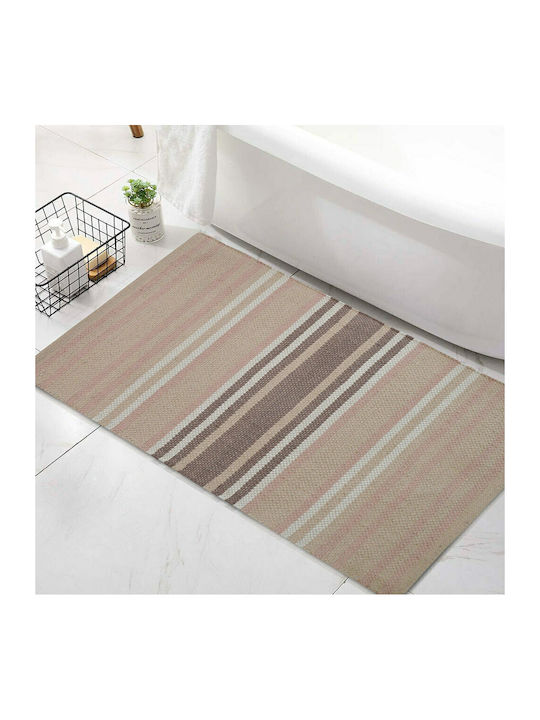 Lino Home Rutschfest Badematte Baumwolle Rechteckig Bark 7300000222 Olive 65x135cm