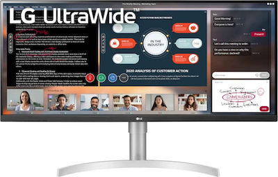 LG 34WN650-W 34" Ultrawide HDR FHD 2560x1080 IPS Monitor with 5ms GTG Response Time