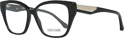 Roberto Cavalli Plastic Eyeglass Frame Butterfly Black RC5083 001