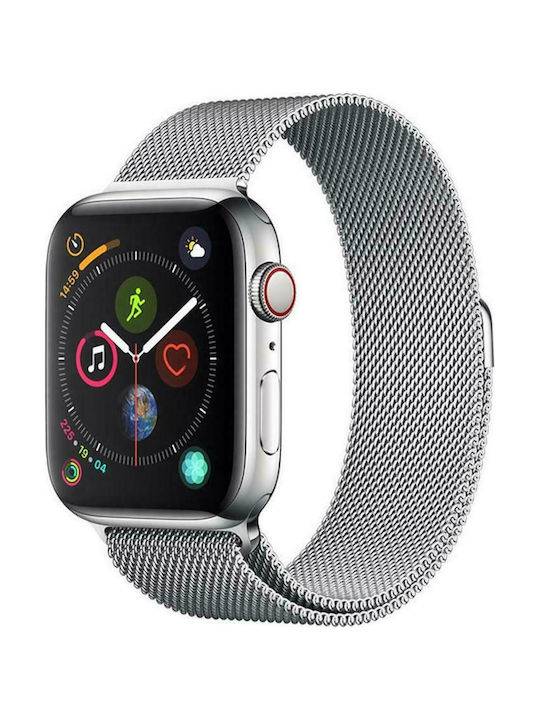 Devia Elegant Milanese Λουράκι Μεταλλικό Ασημί (Apple Watch 38/40/41mm)