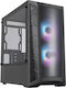 CoolerMaster MasterBox MB320L ARGB with Controller Gaming Mini Tower Computer Case with Window Panel Black