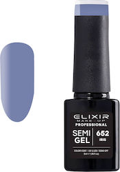 Elixir Ημιμόνιμο Βερνίκι Νυχιών Semi Gel 652 Iris 5ml