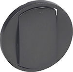 Legrand Celiane Lighting Front Plate Switch Gray Μονό 067901