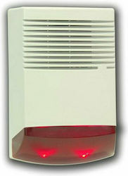 Anga AG-BS1 Alarm Siren Batterie Outdoor 120dB 12V with Rot Light 19.3x27cm