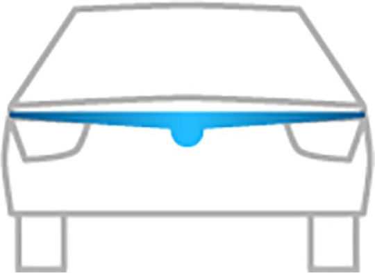 Heko Windbreaker Front Car Dark Fime for Mitsubishi Pajero 1pcs