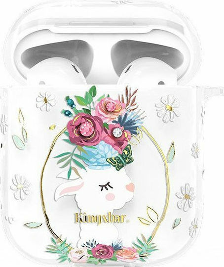 Kingxbar Adorkable Husă în culoarea Transparent pentru Apple AirPods 1 / AirPods 2