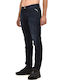 Anbass Men's Jeans Pants Elastic with Slim Tapered Fit Dark Indigo