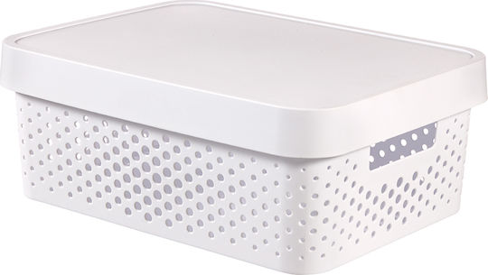 Curver Infinity Dots Kunststoff Aufbewahrungsbox mit Deckel 11lt
