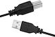 LogiLink USB 2.0 Cable USB-A male - USB-B male Μαύρο 3m (CU0008B)