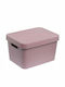 Cyclops Cave Plastic Storage box with Cap Pink 21.5x36x27.5cm 1pcs