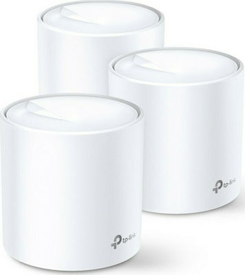 TP-LINK Deco X20 WiFi Mesh Network Access Point Wi‑Fi 6 Dual Band (2.4 & 5GHz) Triple KIt