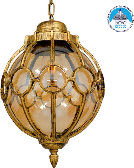 GloboStar Belton Κρεμαστό Φωτιστικό Μελί 18x38εκ. GloboStar Belton Κρεμαστό Φωτιστικό Μελί 18x38εκ.