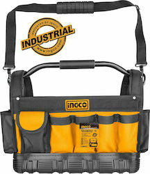 Ingco Open Top Over the Shoulder Tool Bag Orange L45xW35xH25cm Ανοιχτή