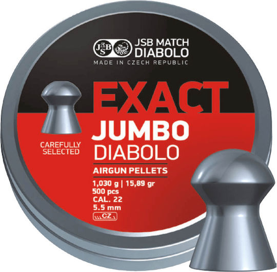 JSB Match Diabolo Exact Jumbo 15.89grains/1,030g 500pcs 5.5mm