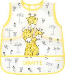 Babyono Αδιάβροχη Ποδιά Πλαστική με Ενιαίο Λαιμό Giraffe για 12 m+