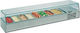 Karamco Охлаждаща Витрина Настолна с Капацитет 8x1/4 ГН 180x33.5x43.5см Vetro 3