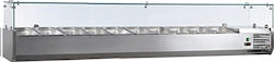 Karamco Βιτρίνα Συντήρησης Επιτραπέζια με Χωρητικότητα 10x1/4 GN 200x33.5x43.5cm Vetro 4