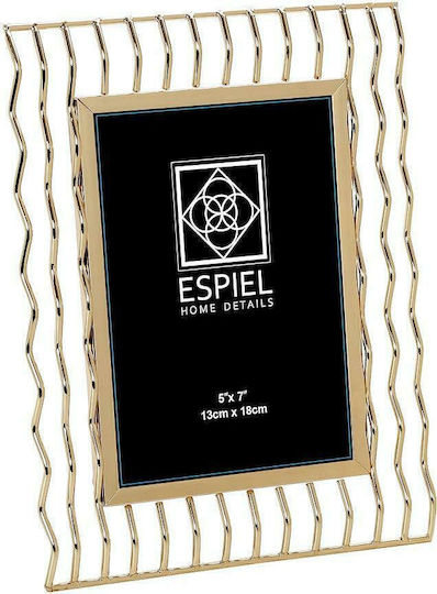 Espiel Κορνίζα Μεταλλική με Χρυσό Πλαίσιο