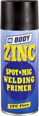HB Body Σπρέι Αστάρι Zinc Spot MIG Welding Primer με Μεταλλικό Εφέ Μαύρο 400ml