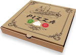 Disposable Pizza Paper Box 28x28x4.2cm 100pcs Microwelle