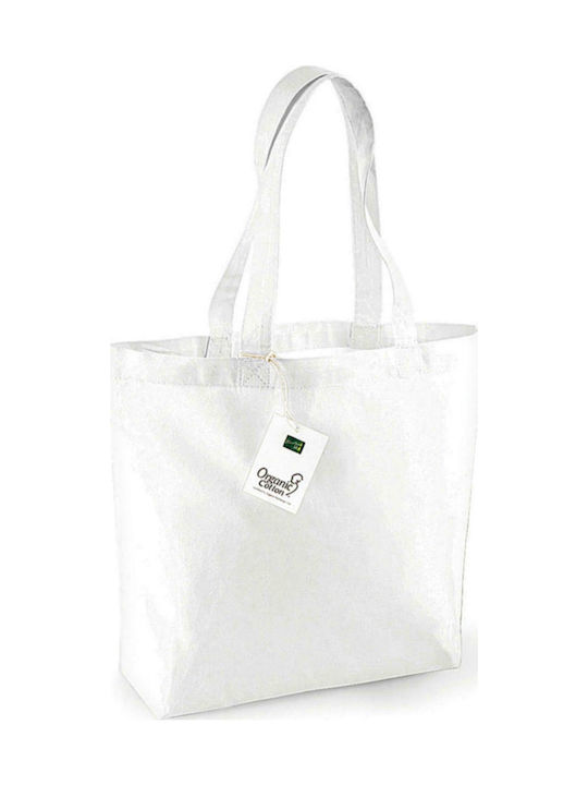 Westford Mill W180 Cotton Shopping Bag White