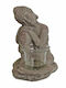 Art et Lumiere Candle Holder suitable for Tealights Stone in Gray Color 13x11x15cm 1pcs