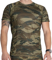 Pentagon Short Sleeve T-shirt Military Greek Army Body Shock In Khaki Colour
