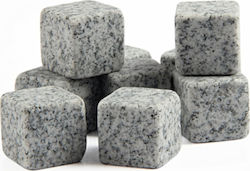 Whisky Stones Διακοσμητικά Παγάκια Πέτρινα 9τμχ