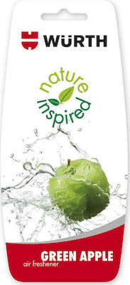Wurth Car Air Freshener Tab Pendand Nature Inspired Green Apple