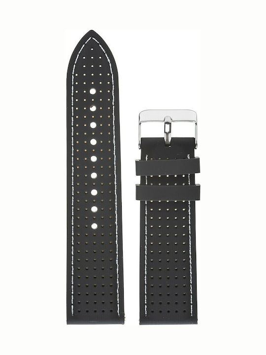 Tzevelion S 127 Lederriemen Schwarz 20mm