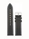 Tzevelion S 127 Lederriemen Schwarz 20mm