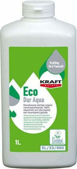 Kraft Eco Dur Aqua Primer Eco Dur Aqua 100% grund acrilic pe bază de apă pentru exterior și interior Translucid Potrivit pentru Panouri de gips-carton / Materiale de construcție 1lt