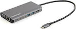 StarTech USB-C Docking Station with HDMI 4K PD Ethernet Silver (DKT30CHVAUSP)