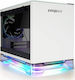 In Win A1 Plus Gaming Mini Tower Carcasă PC cu Deschidere Laterală și Sistem Iluminare RGB Albă