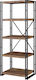 Brown Bookcase 50x30x125cm