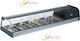 Roller Grill Βιτρίνα Συντήρησης Επιτραπέζια με Χωρητικότητα 6x1/3 GN 145x40x26cm