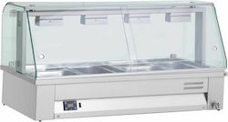 Inomak Heated Display Bain Marie 4xGN 2520W W141xD63xH71cm Inomak Heated Display Bain Marie 4xGN 2520W W141xD63xH71cm